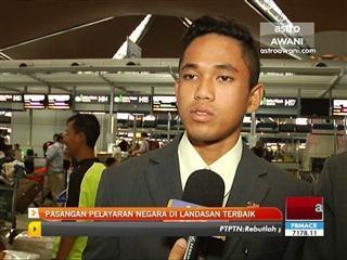 Pasangan pelayaran negara di landasan terbaik