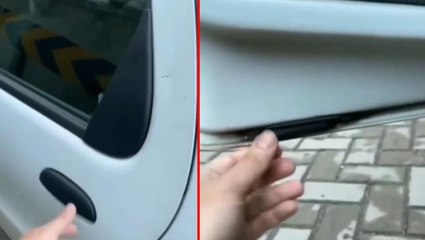 Otomobiller işte böyle çürüyor! Kapının lastiğini kaldırınca her şey ortaya çıktı