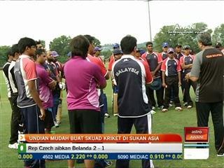 Undian mudah buat skuad kriket di Sukan Asia