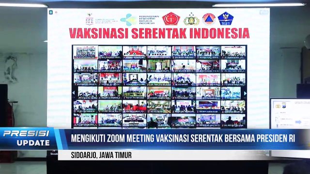 Kapolresta Sidoarjo Meninjau Langsung Kegiatan Vaksinasi 1.000 Dosis Untuk Masyarakat