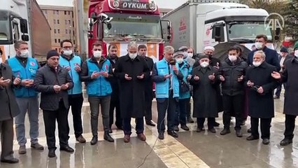 İdlib'e yardım malzemesi gönderildi