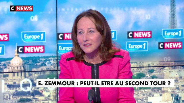 Ségolène Royal à propos de la candidature Éric Zemmour : «La force des uns, s’explique par la faiblesse des autres»