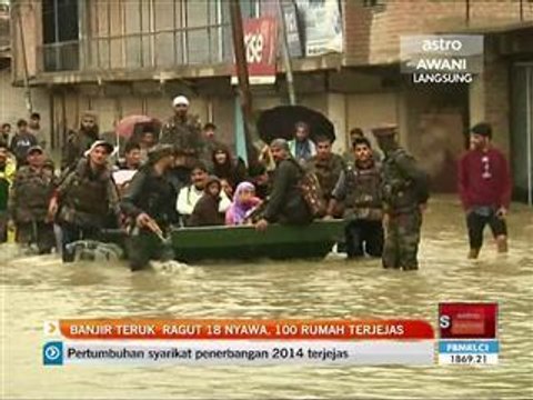 Banjir teruk ragut 18 nyawa, 100 rumah terjejas