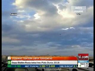Pesawat tentera Libya terhempas