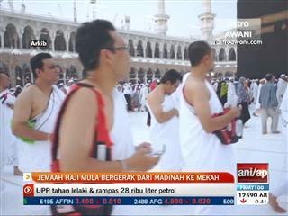 Jemaah haji mula bergerak dari Madinah ke Mekah
