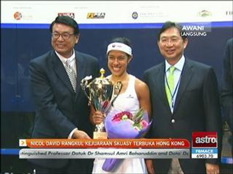 Nicol David julang kejuaraan ke-9 di Terbuka Hong Kong