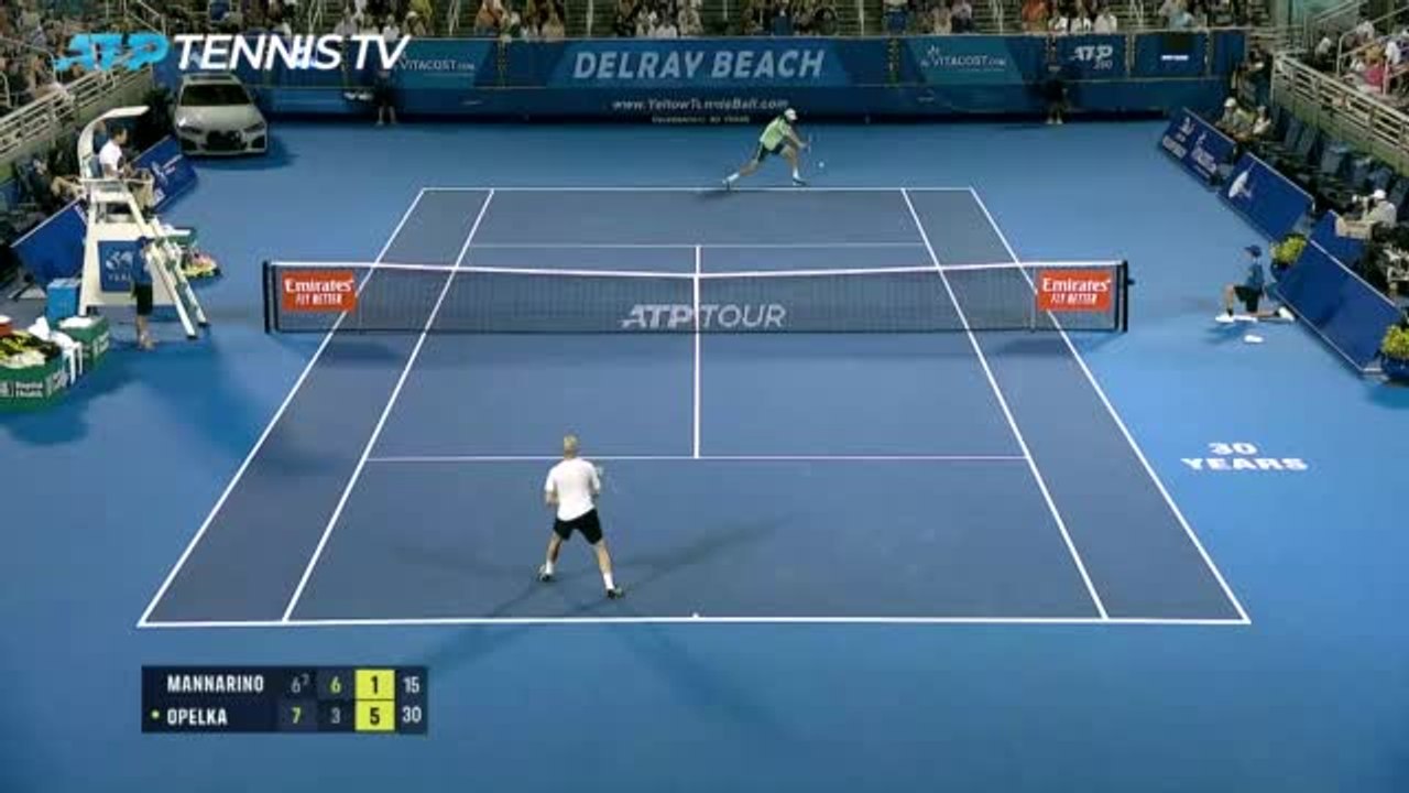 Delray Beach - Mannarino s'arrête en quarts