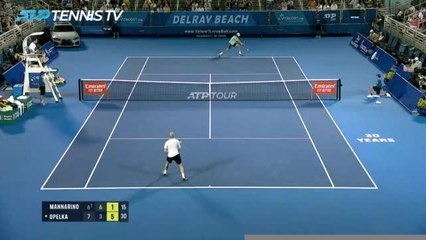 Delray Beach - Mannarino s'arrête en quarts