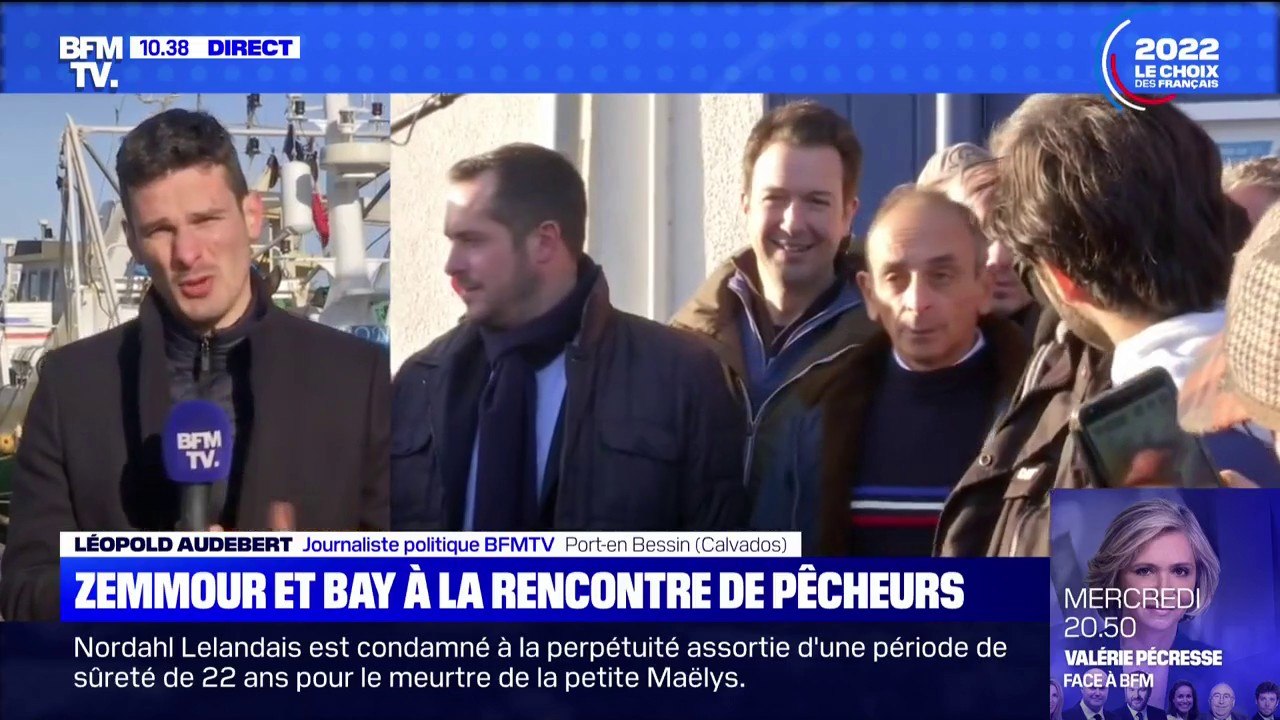 En déplacement dans le Calvados, Éric Zemmour et Nicolas Bay vont à la rencontre de pêcheurs