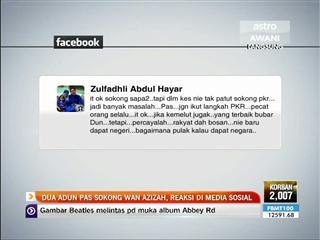 Dua ADUN PAS sokong Wan Azizah, reaksi di media sosial