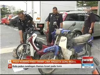 Polis Kubang Pasu tahan lima anggota Geng Bedul