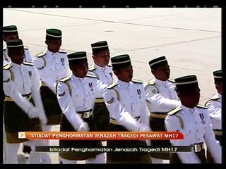 Istiadat penghormatan jenazah tragedi pesawat MH17 bermula