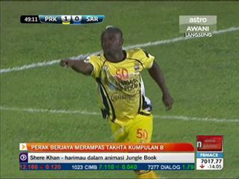 Perak berjaya merampas takhta kumpulan B