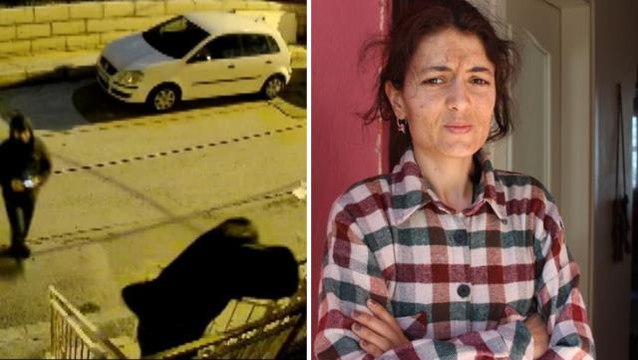 Talihsiz kadının hırsızlarla burun buruna geldiği anlar kamerada! Çığlıkları sokağı inletti
