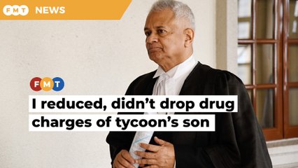Tommy Thomas says he reduced drug charges of Vincent Tan’s son, no bribe involved