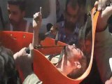 Survivor rescued from rubble after Syrian regime barrel bombs