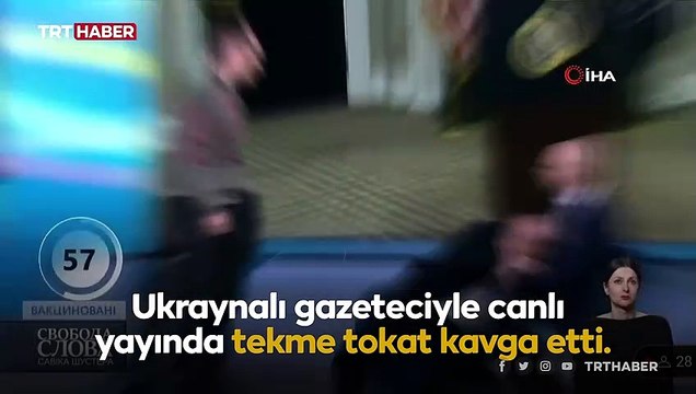 Ukraynalı milletvekili ve gazeteci canlı yayında birbirine girdi