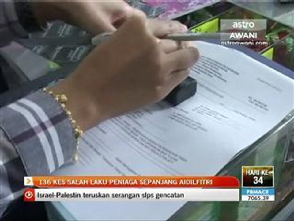 136 kes salah laku peniaga sepanjang Aidilfitri