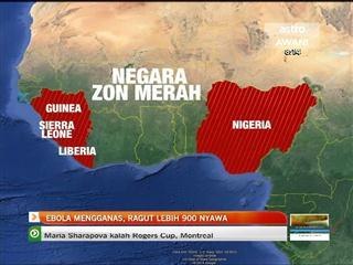 Ebola mengganas, ragut lebih 900 nyawa