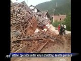 Hundreds dead in southwest China quake