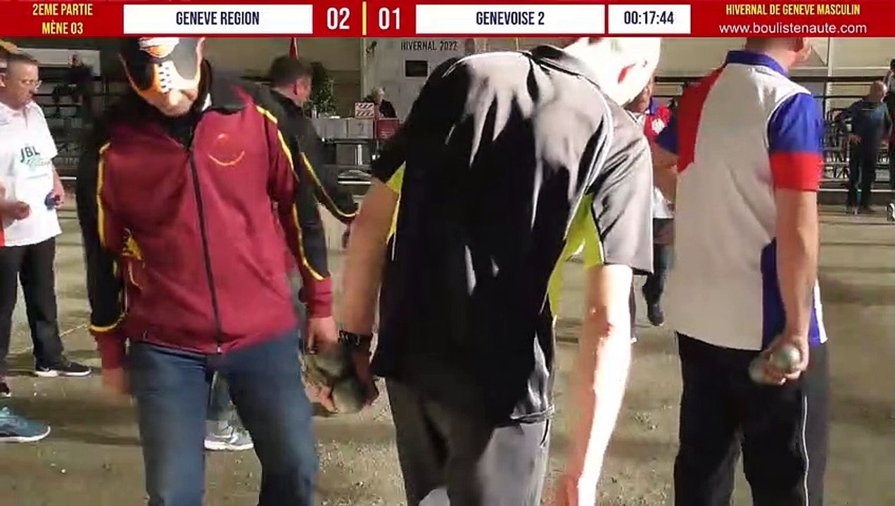 2e partie du marathon GENEVE REGION vs GENEVOISE 02 : Pétanque Hivernal de Genève 19&20 février 2022