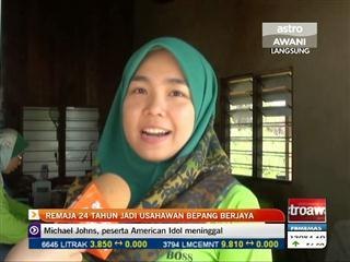 Remaja 24 tahun jadi usahawan bepang berjaya