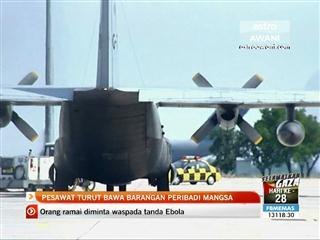 Pesawat turut bawa barangan peribadi mangsa