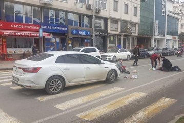 Ordu'da otomobilin çarptığı karı koca yaralandı