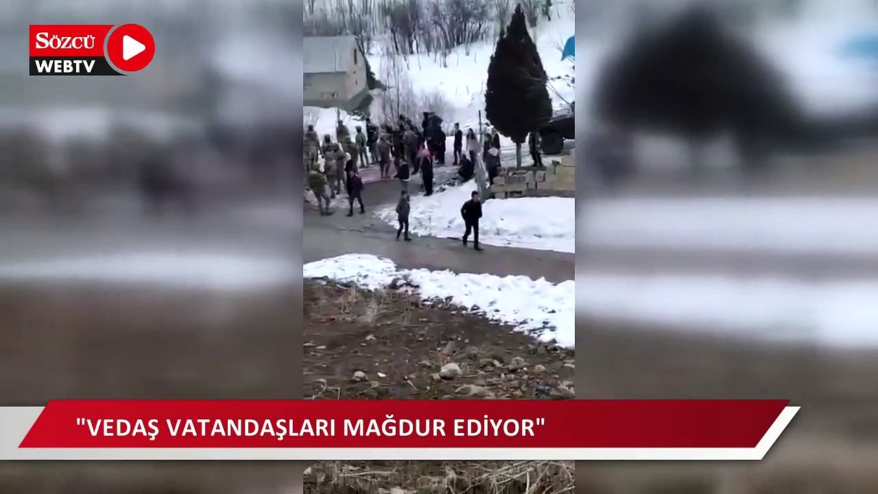 VEDAŞ köylerde elektrik sayaçlarını söktü ortalık karıştı