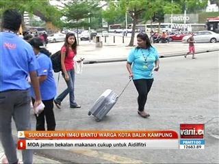 Sukarelawan IM4U bantu warga kota pulang ke kampung