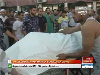 19 sekeluarga jadi mangsa sembelihan zionis