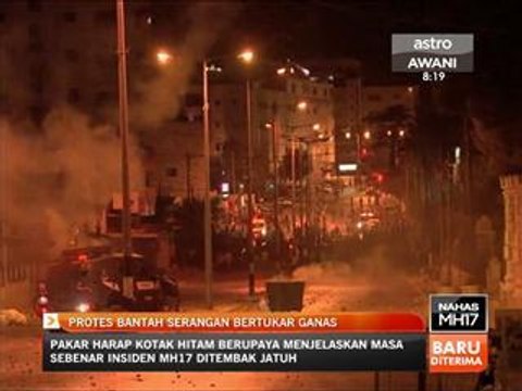 Protes bantah serangan rejim zionis bertukar ganas