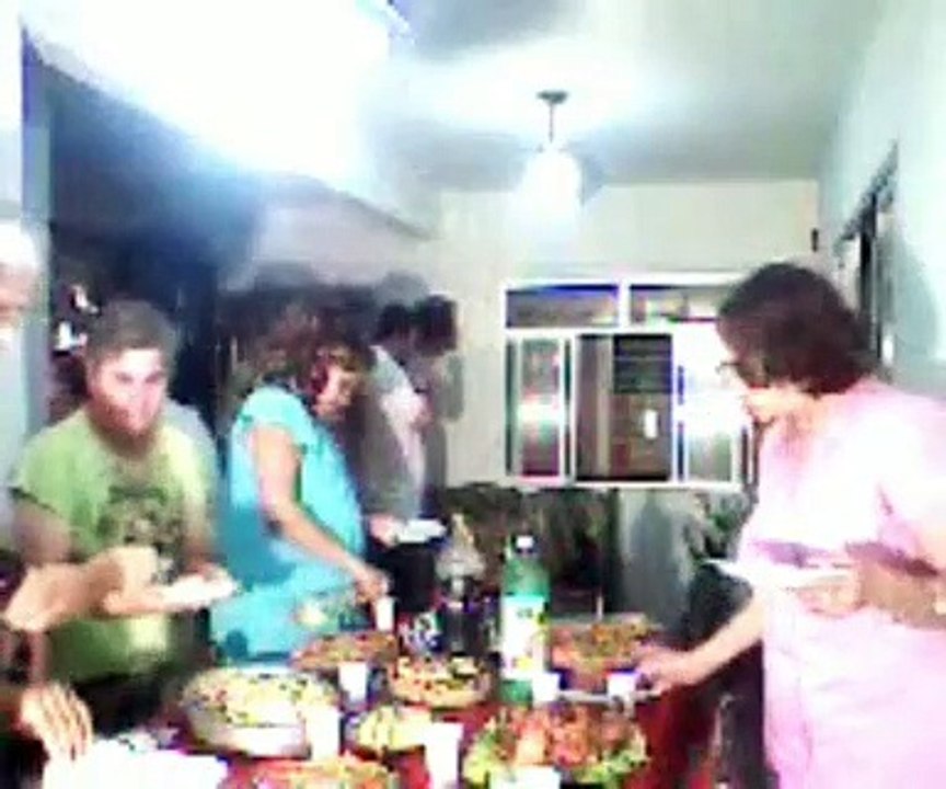 OSMILTON, MARLY, FERNANDA, KLEYTON, SAULA E RIVERSON NO ROMPER DE ANO 2008-2009. 31-12-2008.