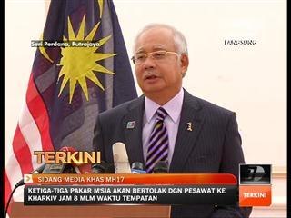 Sidang media khas MH17 oleh Perdana Menteri