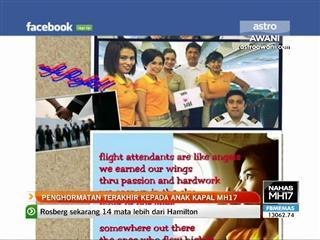 Penghormatan terakhir kepada anak kapal MH17