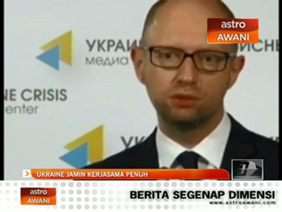 Press conference with Ukraine Prime Minister on flight MH17