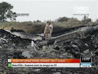 Akses ke lokasi nahas pesawat MH17 sukar