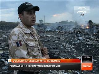Dua letupan sebelum MH17 terhempas
