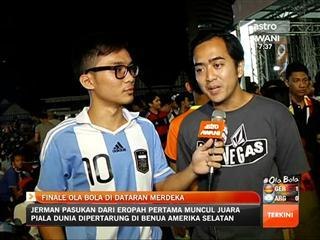Kehangatan final Piala Dunia di Dataran Merdeka