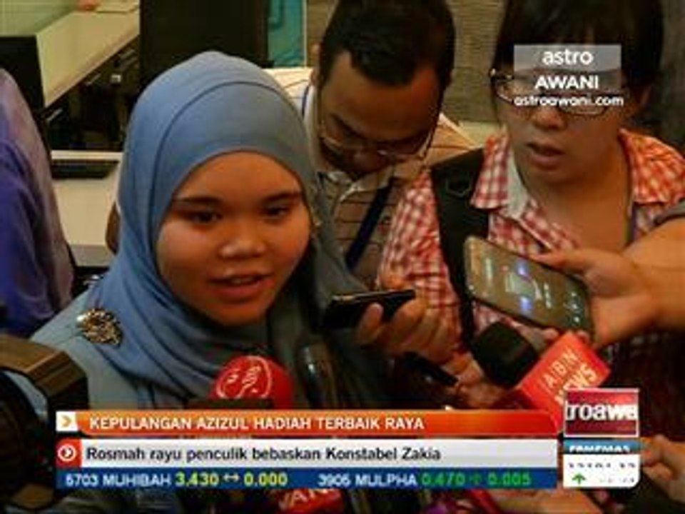 Kepulangan Azizul hadiah terbaik raya