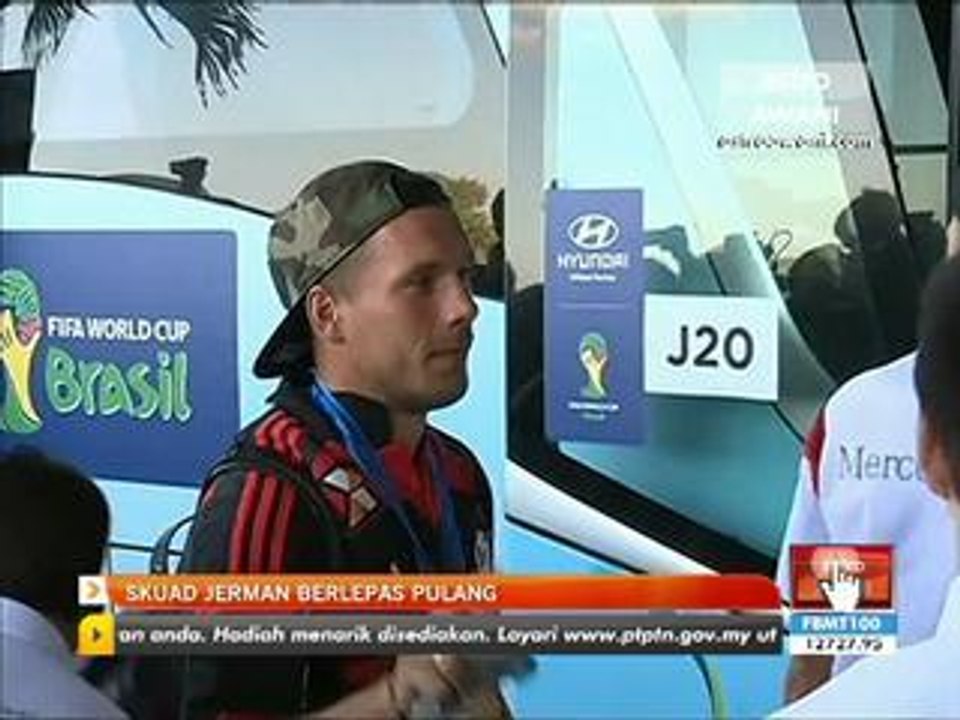 Skuad Jerman berlepas pulang