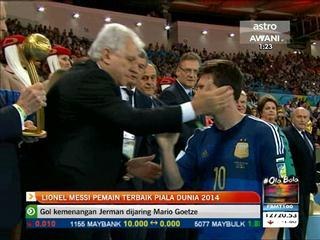 Messi dinobat Pemain Terbaik Piala Dunia 2014