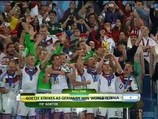 Goetze strikes as Germany win World Cup 2014