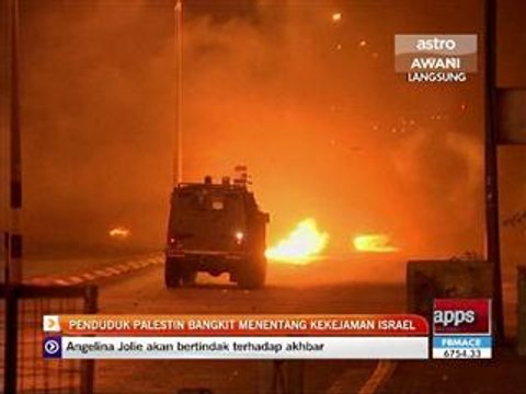 Penduduk Palestin bangkit menentang kekejaman Israel