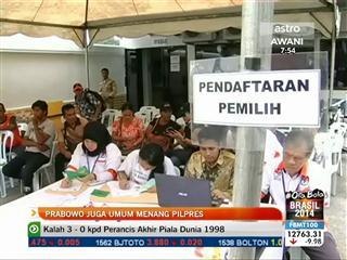 Prabowo juga umum menang Pilpres