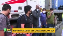 Surco: decenas de heridos deja choque de bus y tráiler en la Panamericana Sur