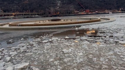 Download Video: Point State Park floods as rivers rise