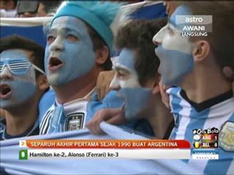 Separuh akhir pertama sejak 1990 buat Argentina