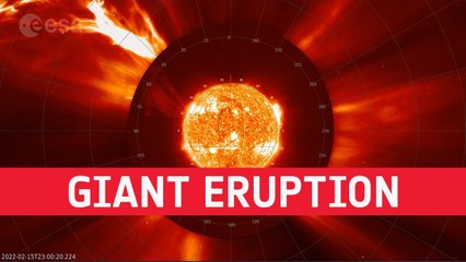 La vista de Solar Orbiter y SOHO de una erupción gigante