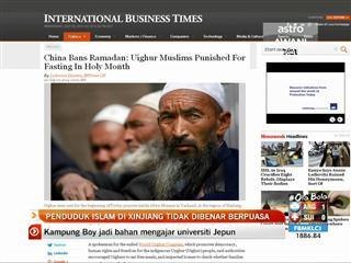 Penduduk Islam di Xinjiang tidak dibenar berpuasa